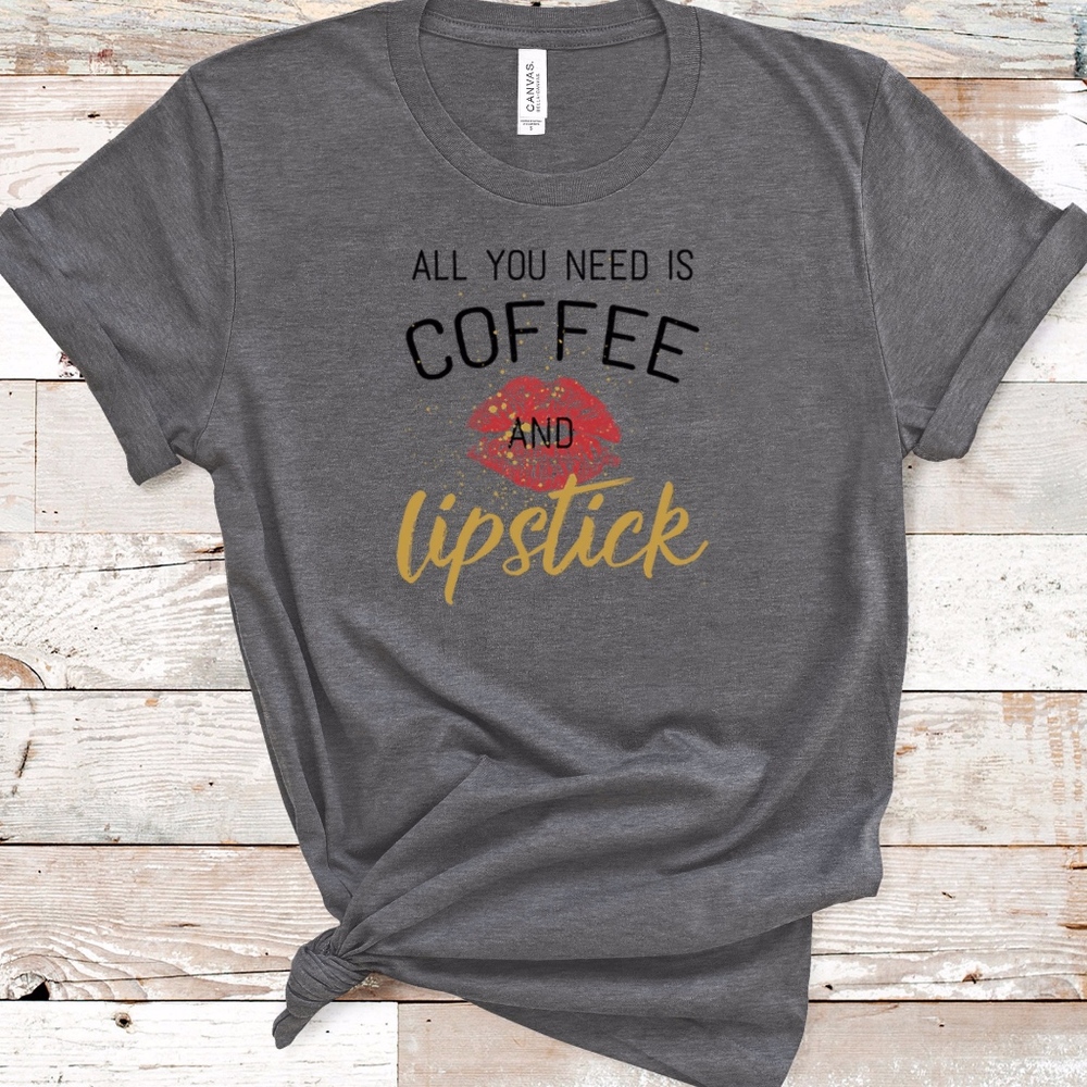 Coffee and lipstick tee